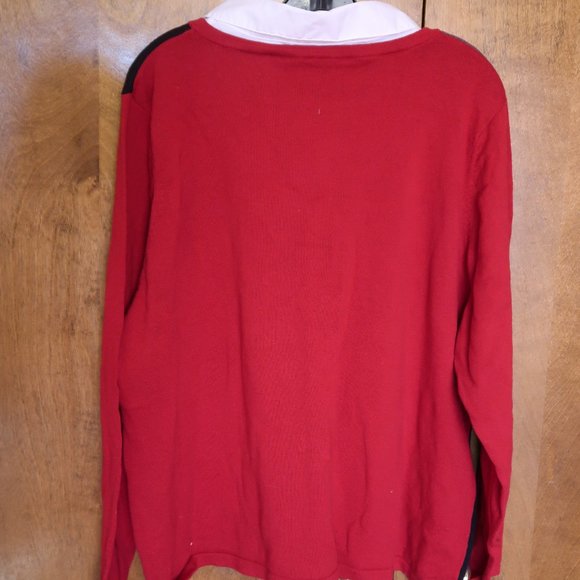 East 5th Woman Long-Sleeve Pullover Sweater with 2-1 Shirt Collar in Size 3X - Picture 8 of 9
